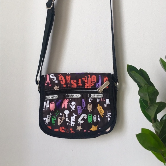 Lesportsac Alphabet Pattern Crossbody Bag - Picture 2 of 8